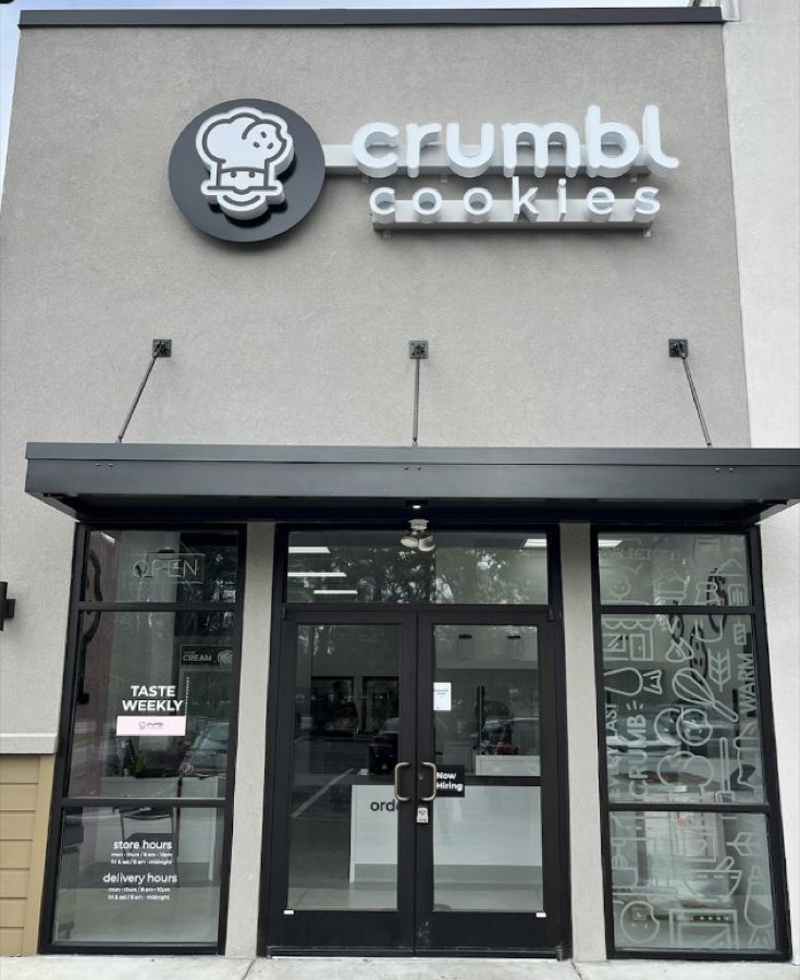 Crumbl Cookies storefront